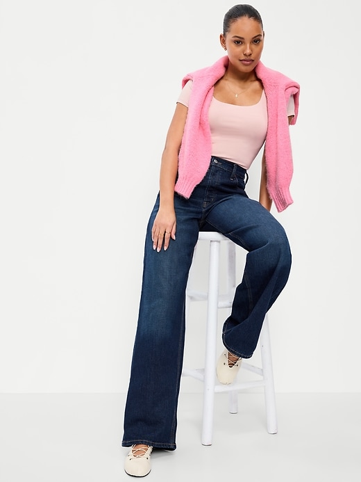 Image number 3 showing, Hug Double-Layer Scoop-Neck Top