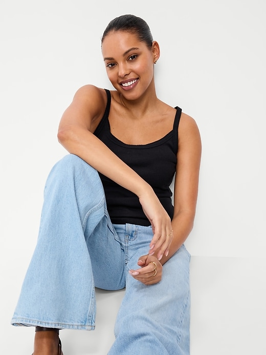 Image number 3 showing, Rib-Knit Cami Tank Top