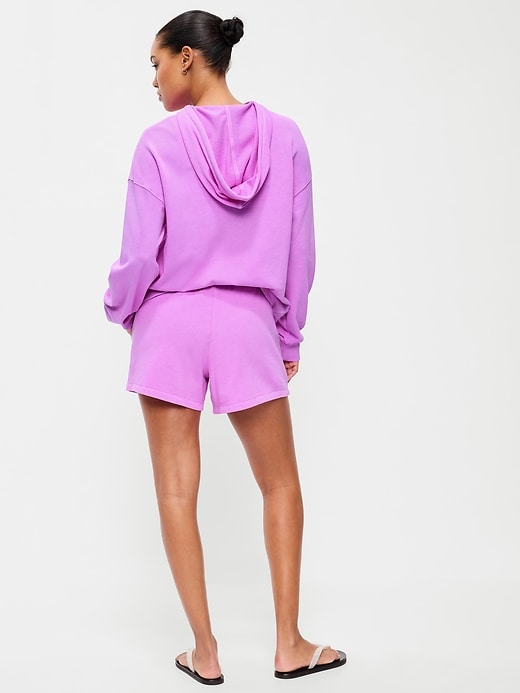 Image number 3 showing, Extra High-Waisted Sweat Shorts -- 5-inch inseam