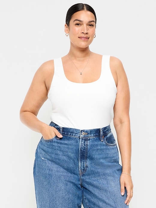 Image number 7 showing, Hug Double-Layer Scoop-Neck Tank Top