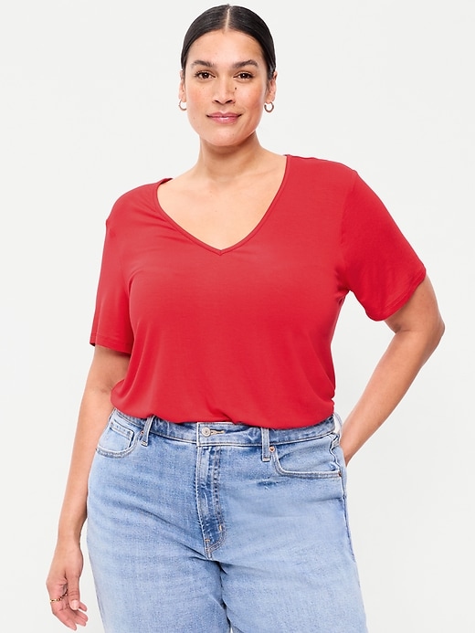 Image number 7 showing, Luxe V-Neck T-Shirt