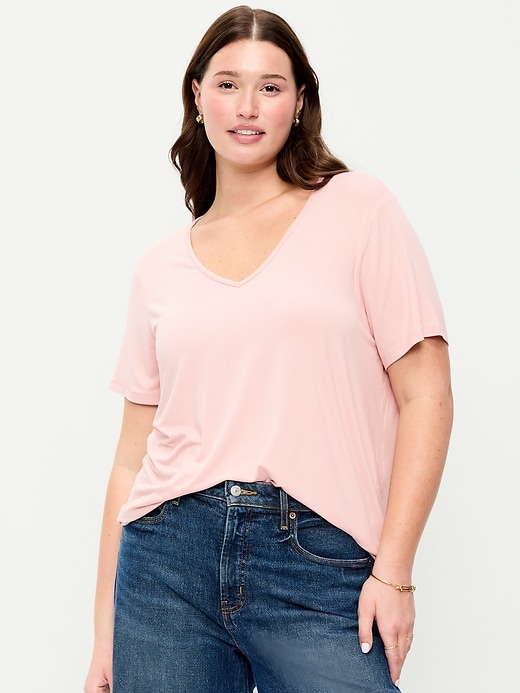 Image number 5 showing, Luxe V-Neck T-Shirt