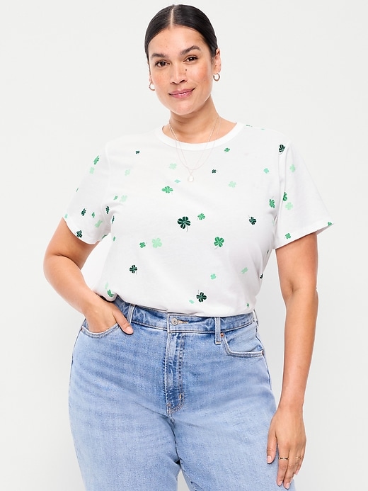 Image number 5 showing, EveryWear Crew-Neck Printed T-Shirt