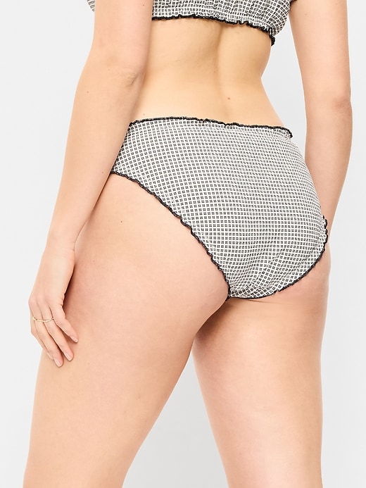 Image number 6 showing, Mid-Rise Ruffle Trim Swim Bottoms