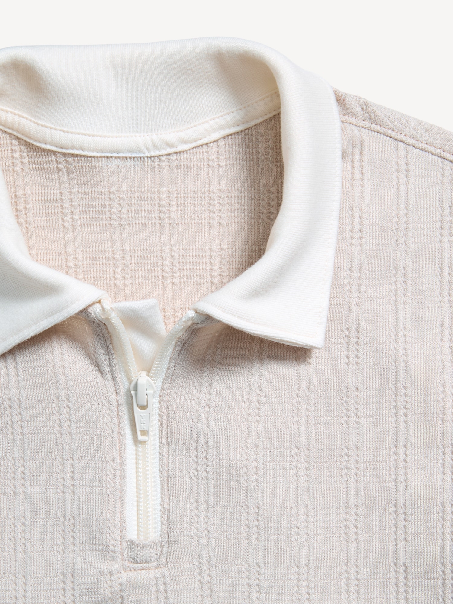 Short-Sleeve Quarter-Zip Polo Shirt for Boys