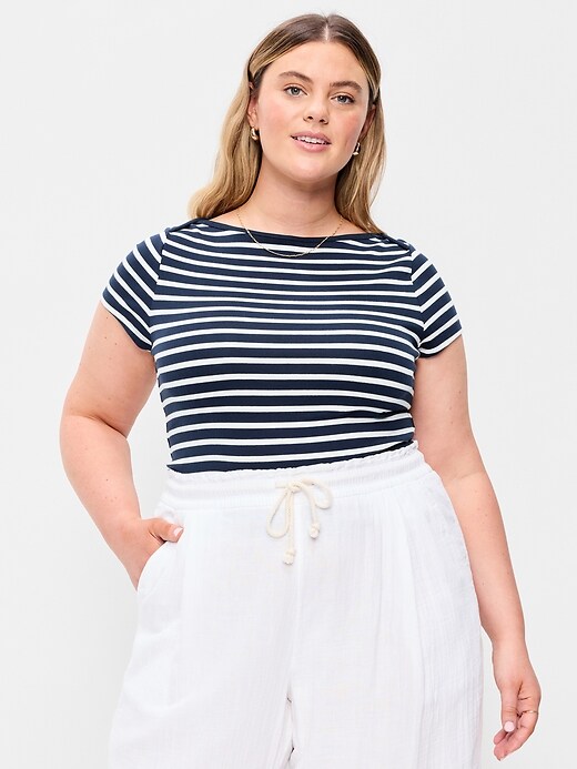 Image number 7 showing, Snug Boat-Neck T-Shirt