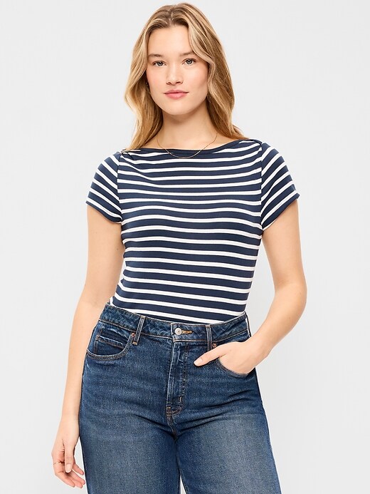 Image number 5 showing, Snug Boat-Neck T-Shirt