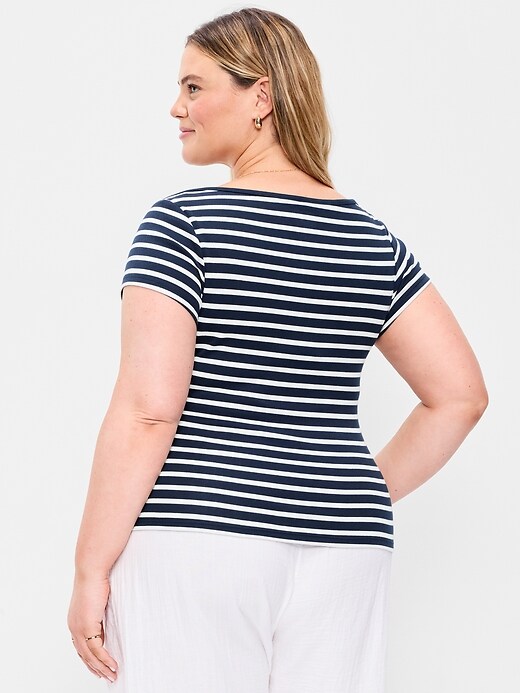 Image number 8 showing, Snug Boat-Neck T-Shirt