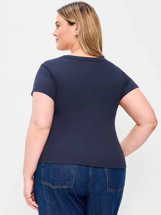 Image number 6 showing, Snug V-Neck T-Shirt