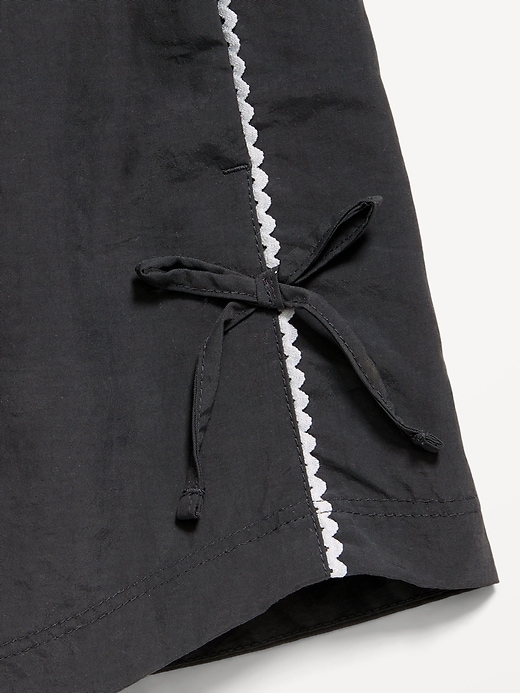 Image number 5 showing, High-Waisted Parachute Bow Shorts for Girls