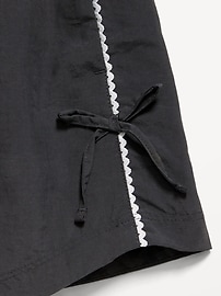 Image number 5 showing, High-Waisted Parachute Bow Shorts for Girls