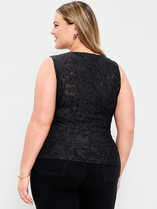 Image number 9 showing, Jacquard Side-Drape Top