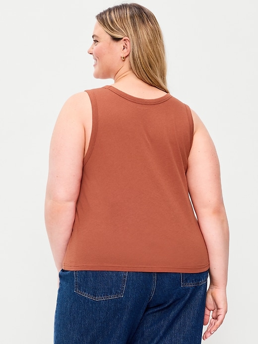 Image number 8 showing, Relaxed Scoop-Neck Tank Top