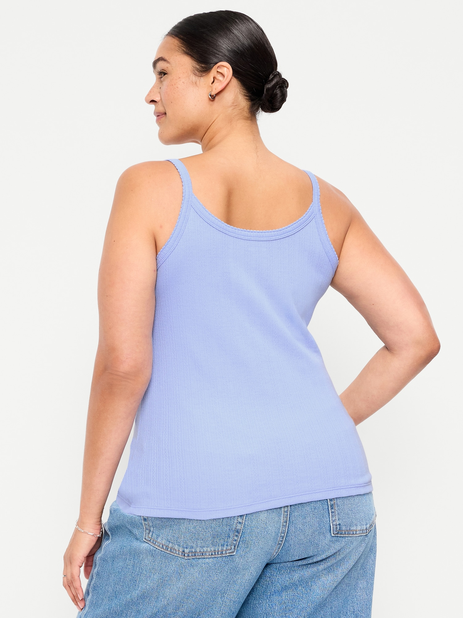 Pointelle Cami Tank Top