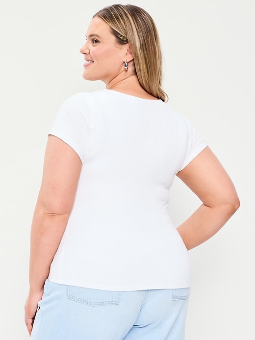 Image number 9 showing, Hug Double-Layer Scoop-Neck Top