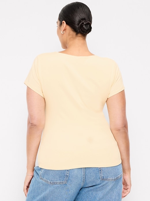 Image number 8 showing, Hug Double-Layer Scoop-Neck Top