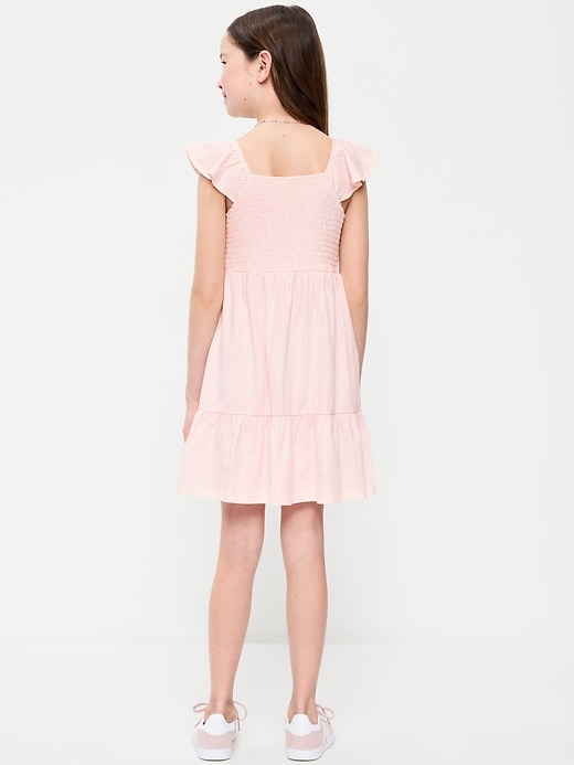 Image number 2 showing, Fit and Flare Smocked Dress for Girls