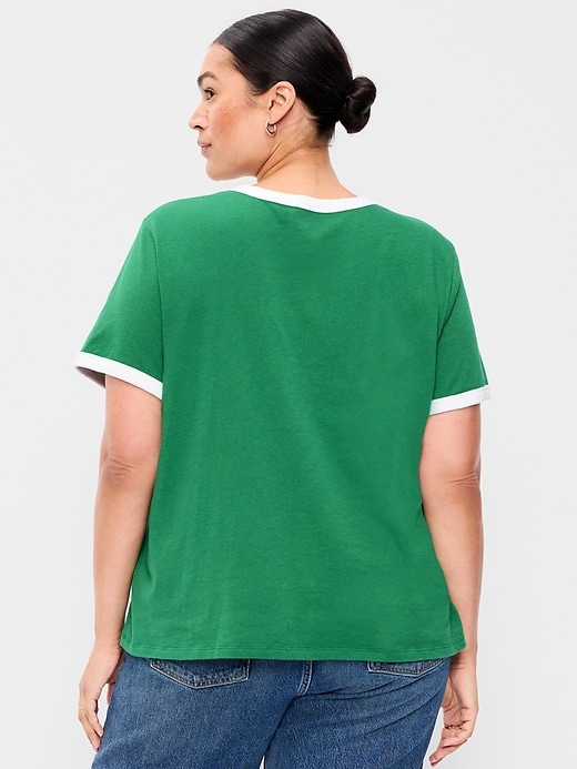 Image number 9 showing, EveryWear Crew-Neck Graphic Ringer T-Shirt