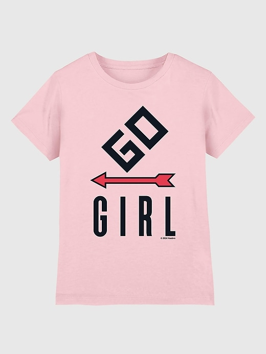 Image number 1 showing, Monopoly Go Girl Graphic T-Shirt for Girls