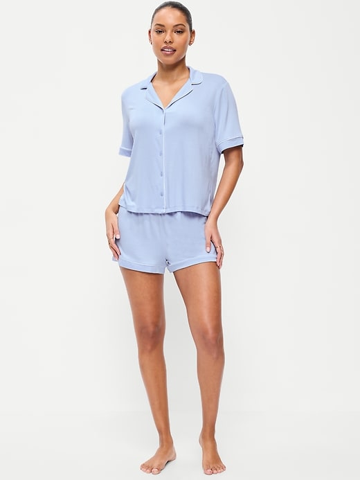 Image number 1 showing, Sunday Sleep Knit Jersey Short Set