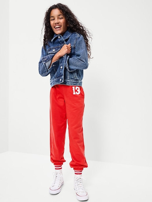 Image number 3 showing, Favorite Fleece High-Waisted Jogger Sweatpants for Girls