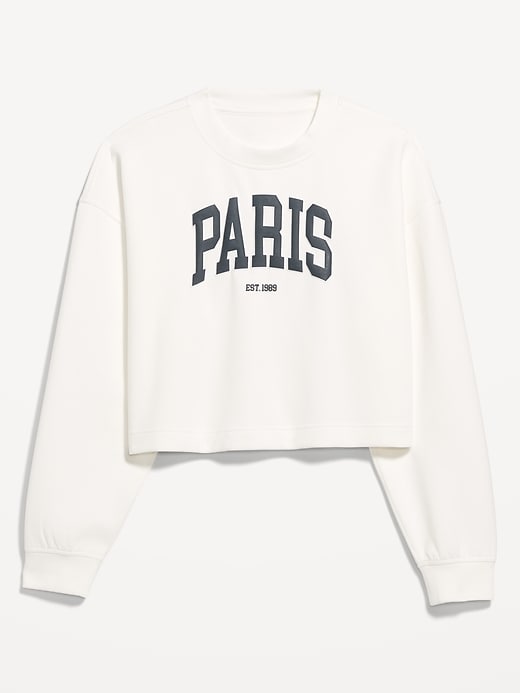 Image number 5 showing, Dynamic Fleece Oversized Crop Sweatshirt