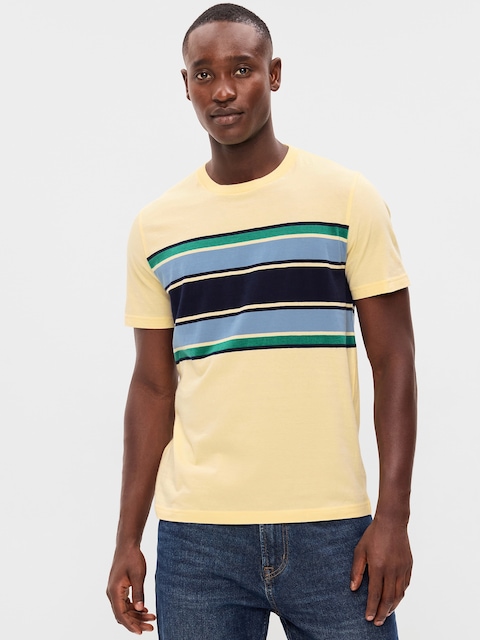 Crew-Neck Striped T-Shirt