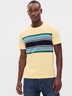 Crew-Neck Striped T-Shirt