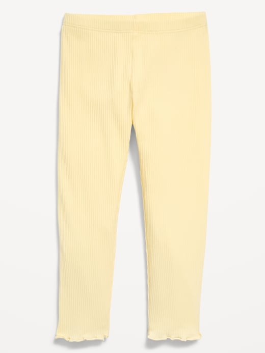 Image number 1 showing, Rib-Knit Full-Length Leggings for Toddler Girls