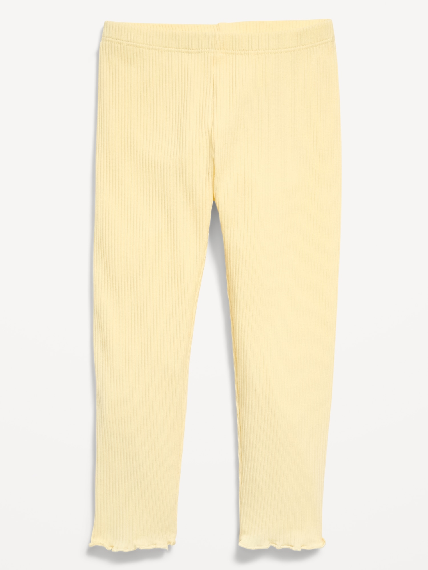 Rib-Knit Full-Length Leggings for Toddler Girls