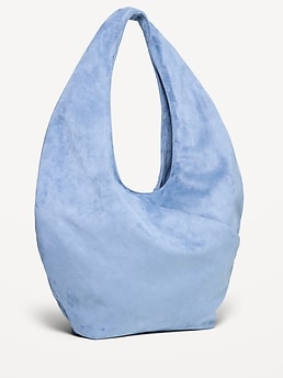 Oversized Suede Hobo Bag - image 3