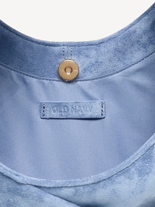 Image number 3 showing, Oversized Suede Hobo Bag