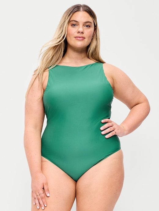 Image number 7 showing, High-Neck One-Piece Swimsuit