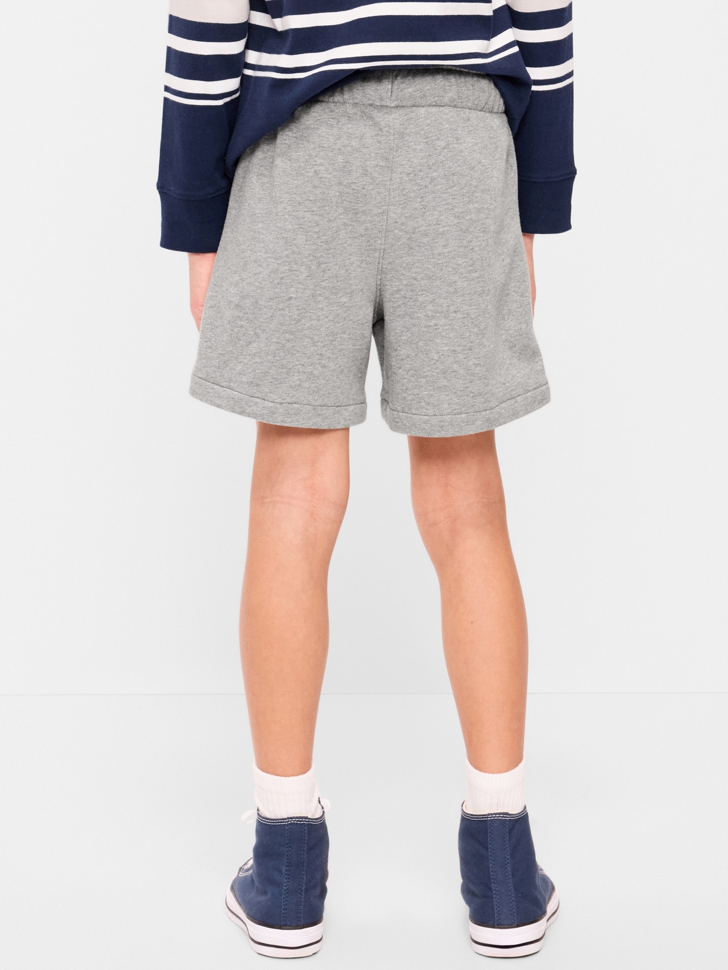Below Knee Logo Fleece Jogger Shorts for Boys