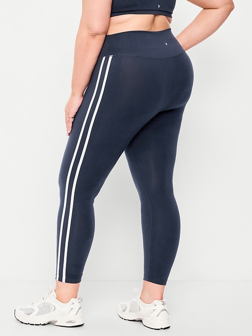 Image number 7 showing, High-Waisted PowerChill Side-Striped 7/8 Leggings