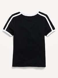 Image number 3 showing, Fitted Short-Sleeve Graphic T-Shirt for Girls