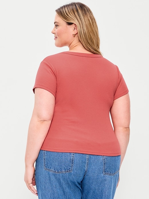 Image number 6 showing, Snug V-Neck T-Shirt