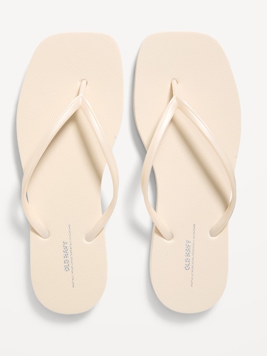 Image number 1 showing, Square Toe Flip-Flop Sandals