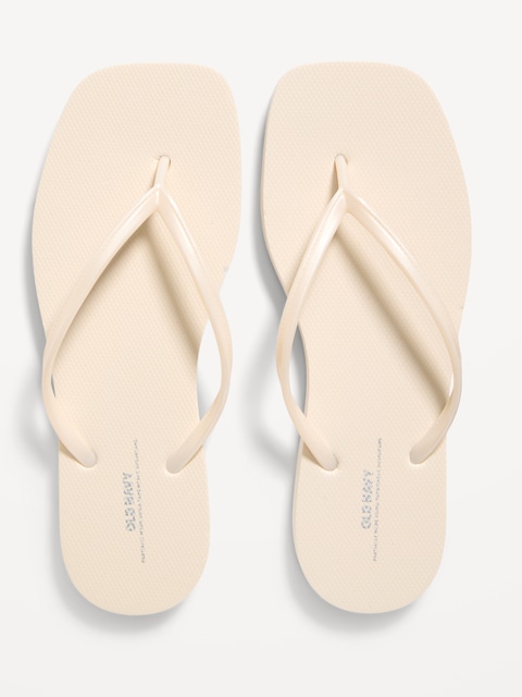 Square Toe Flip-Flop Sandals