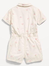 Image number 2 showing, Short-Sleeve Utility Romper for Toddler Girls
