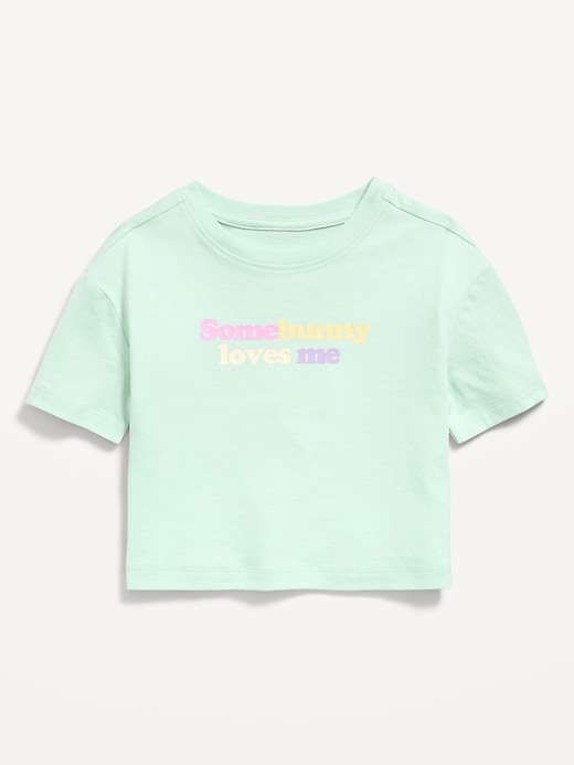 Image number 1 showing, Short-Sleeve Boxy Graphic T-Shirt for Toddler Girls