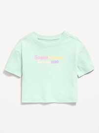 Image number 1 showing, Short-Sleeve Boxy Graphic T-Shirt for Toddler Girls