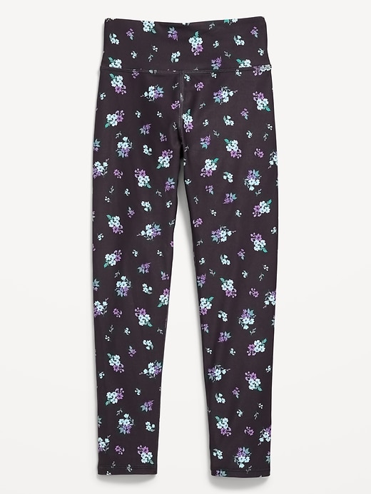 Image number 5 showing, High-Waisted PowerSoft 7/8-Length Leggings for Girls