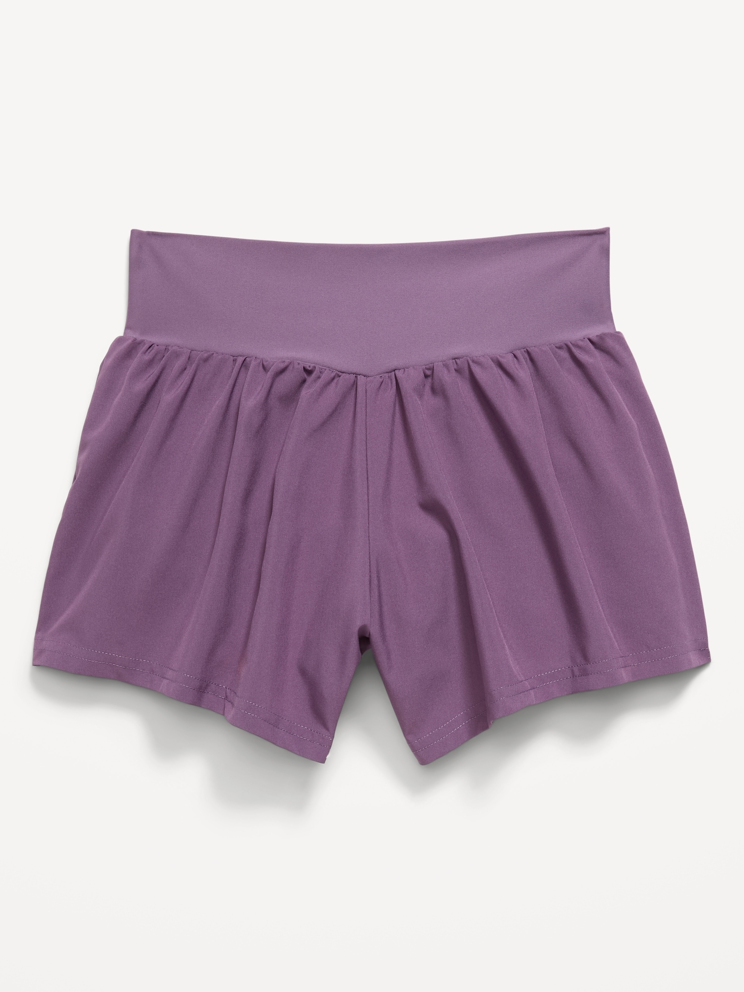High-Waisted StretchTech Performance Shorts for Girls