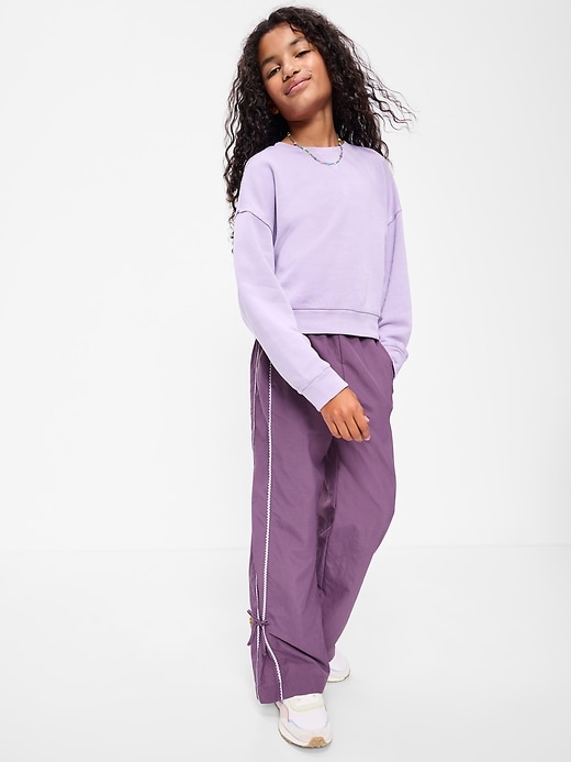 Image number 3 showing, High-Waisted Bow Parachute Pants for Girls