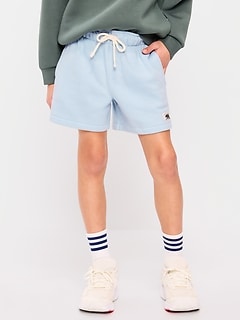 Below Knee Logo-Graphic Fleece Jogger Shorts for Boys