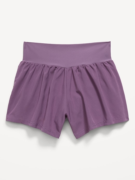 Image number 1 showing, High-Waisted StretchTech Performance Shorts for Girls