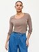 Fitted Scoop-Neck Jersey Sweater - image 5