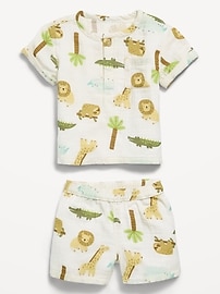 Image number 2 showing, Double-Weave Pocket T-Shirt and Shorts Set for Baby