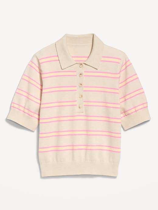 Image number 3 showing, SoSoft Lite Short-Sleeve Cropped Polo